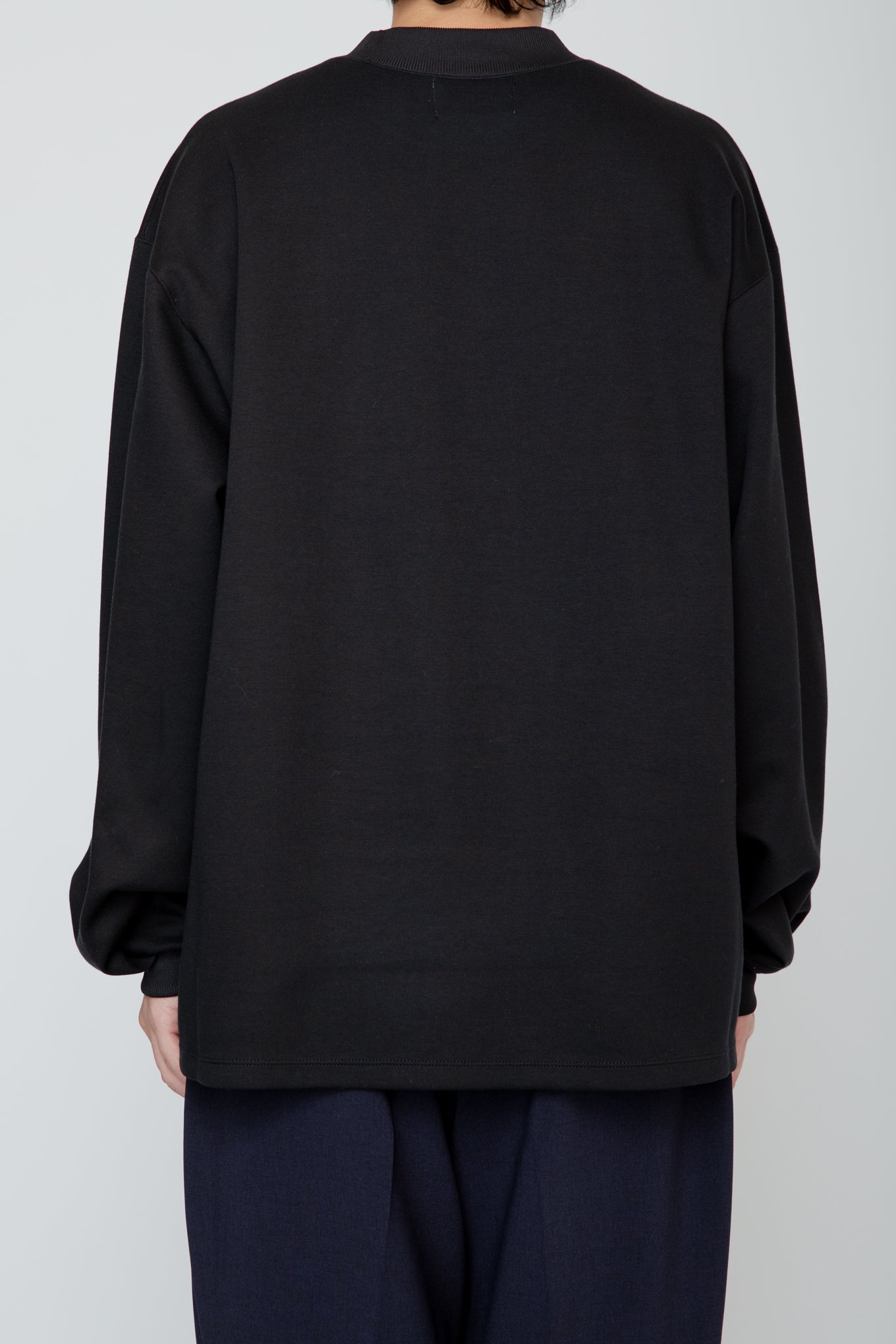 TUCK SLEEVE LONG TEE / BLACK