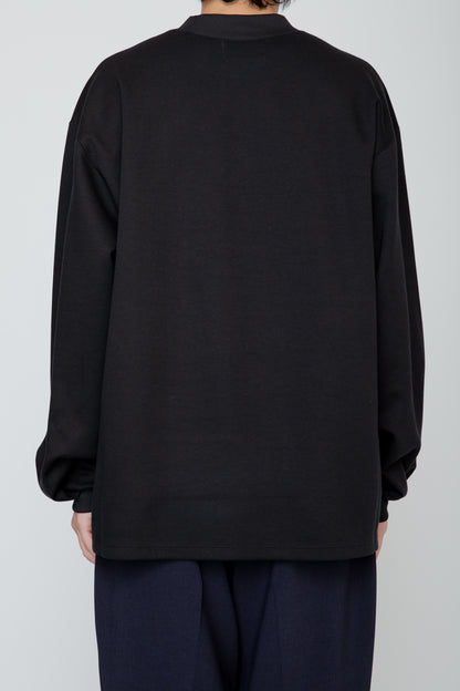 TUCK SLEEVE LONG TEE / BLACK