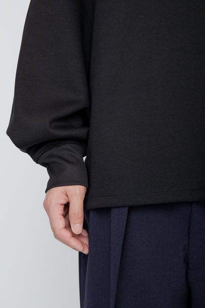 TUCK SLEEVE LONG TEE / BLACK