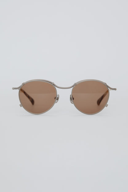 G90 / FRAME-MATTE TITANIUM LENS-BROWN