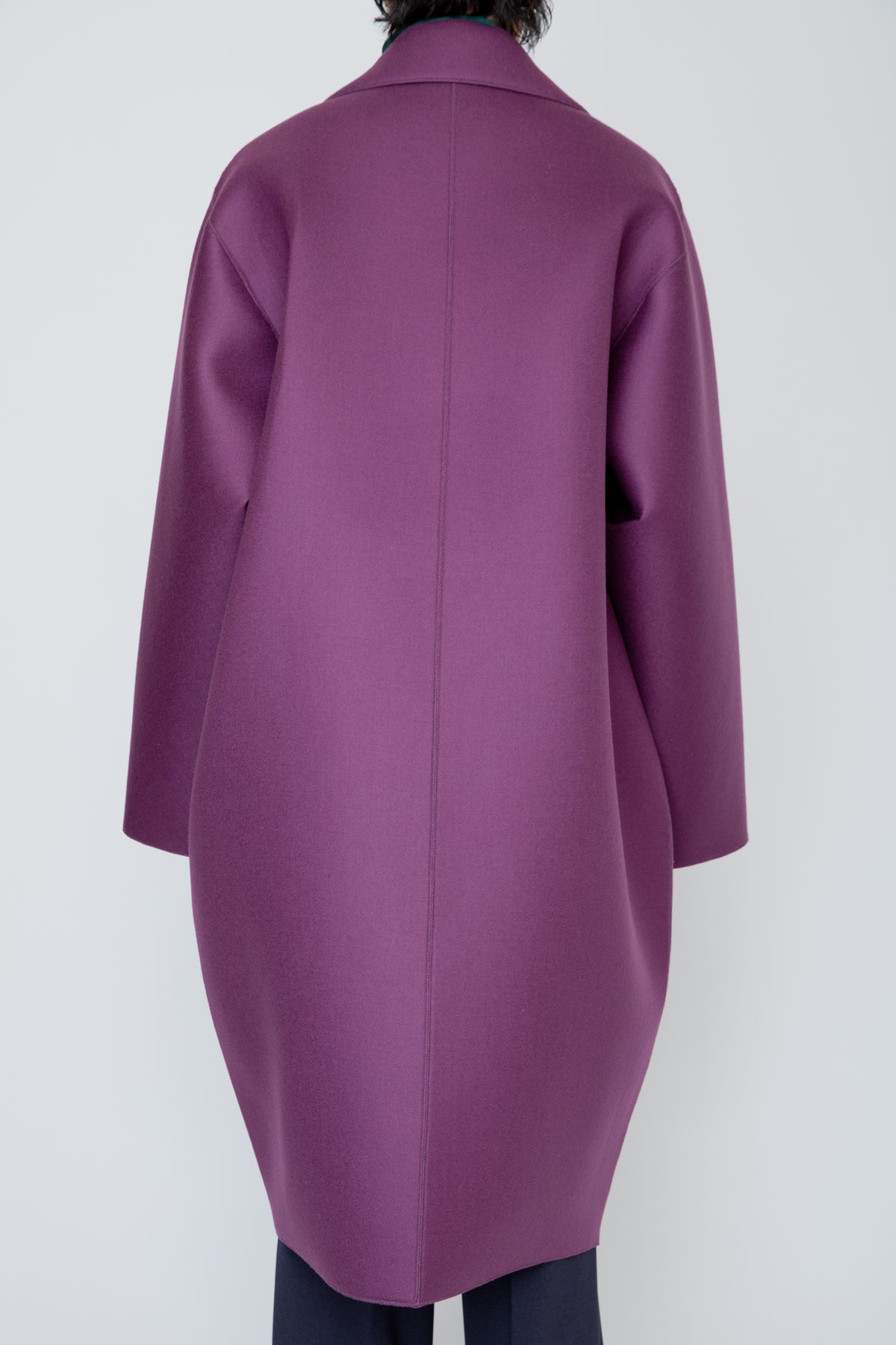 LOFTED ULSTER COAT / PURPLE