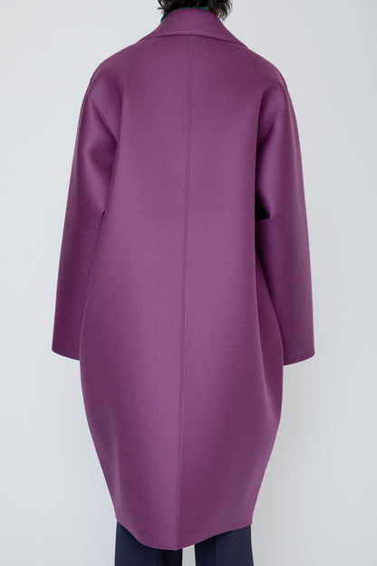 LOFTED ULSTER COAT / PURPLE