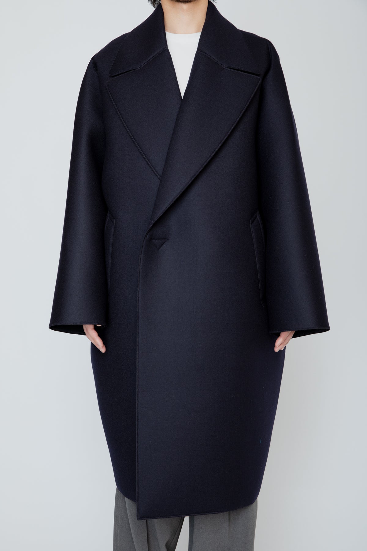 LOFTED ULSTER COAT / NAVY