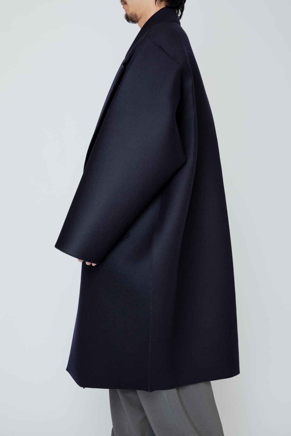 LOFTED ULSTER COAT / NAVY