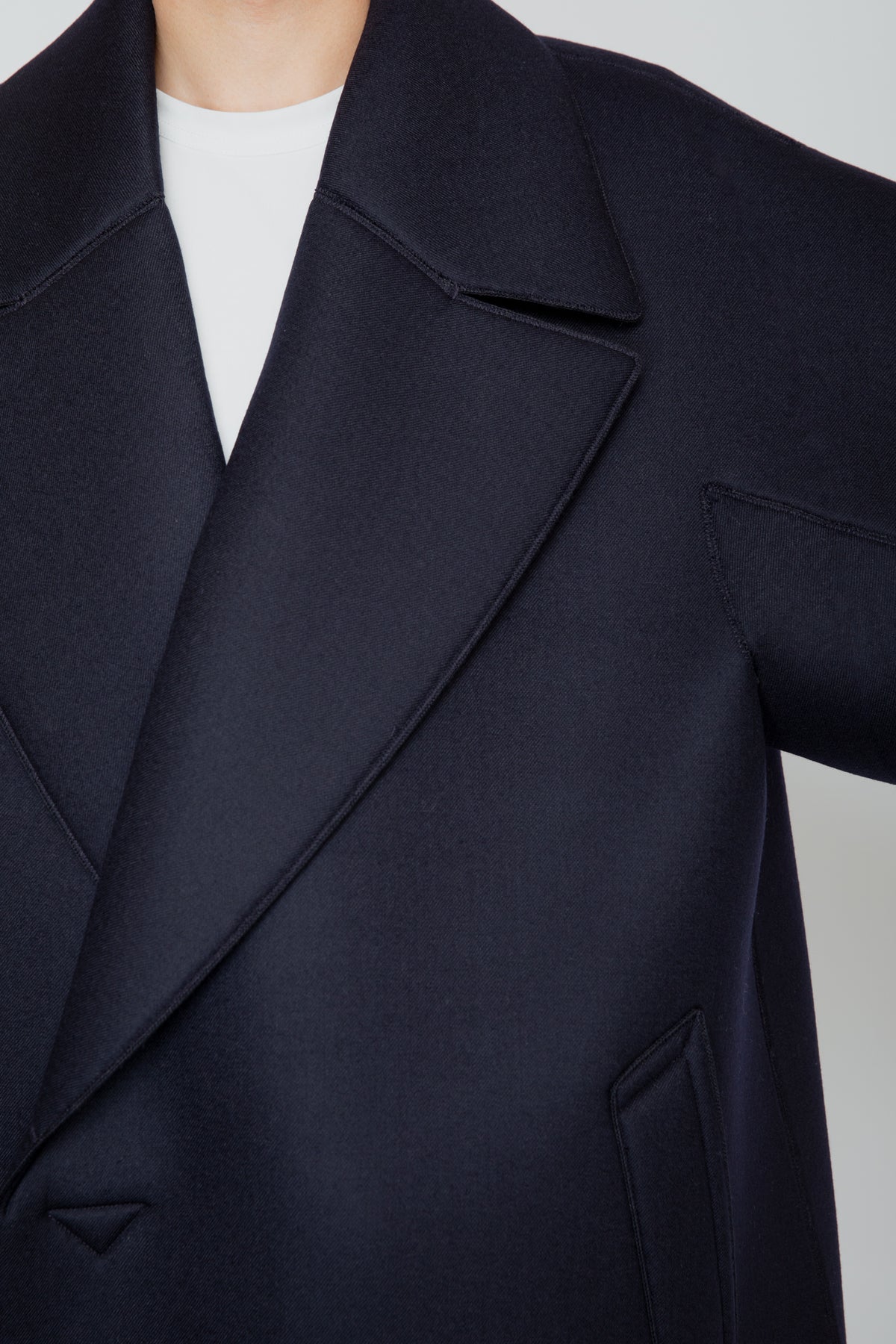 LOFTED ULSTER COAT / NAVY