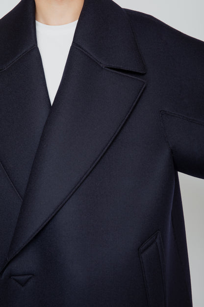 LOFTED ULSTER COAT / NAVY