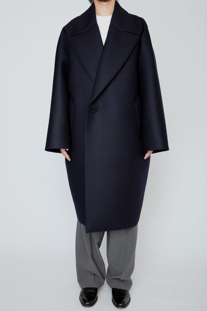 LOFTED ULSTER COAT / NAVY