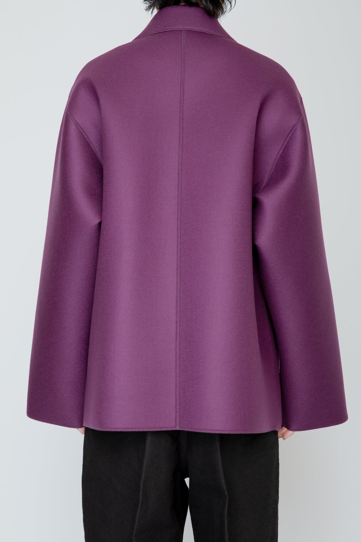 LOFTED ULSTER SHORT COAT / PURPLE