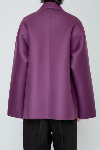 LOFTED ULSTER SHORT COAT / PURPLE