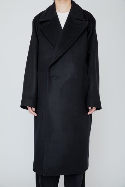 RELIEF FRAME COAT / BLACK