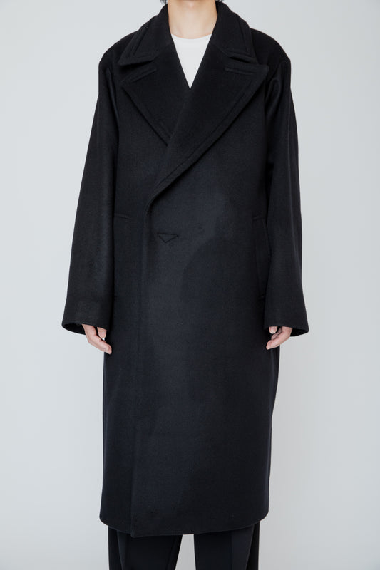 RELIEF FRAME COAT / BLACK