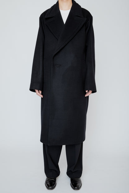 RELIEF FRAME COAT / BLACK