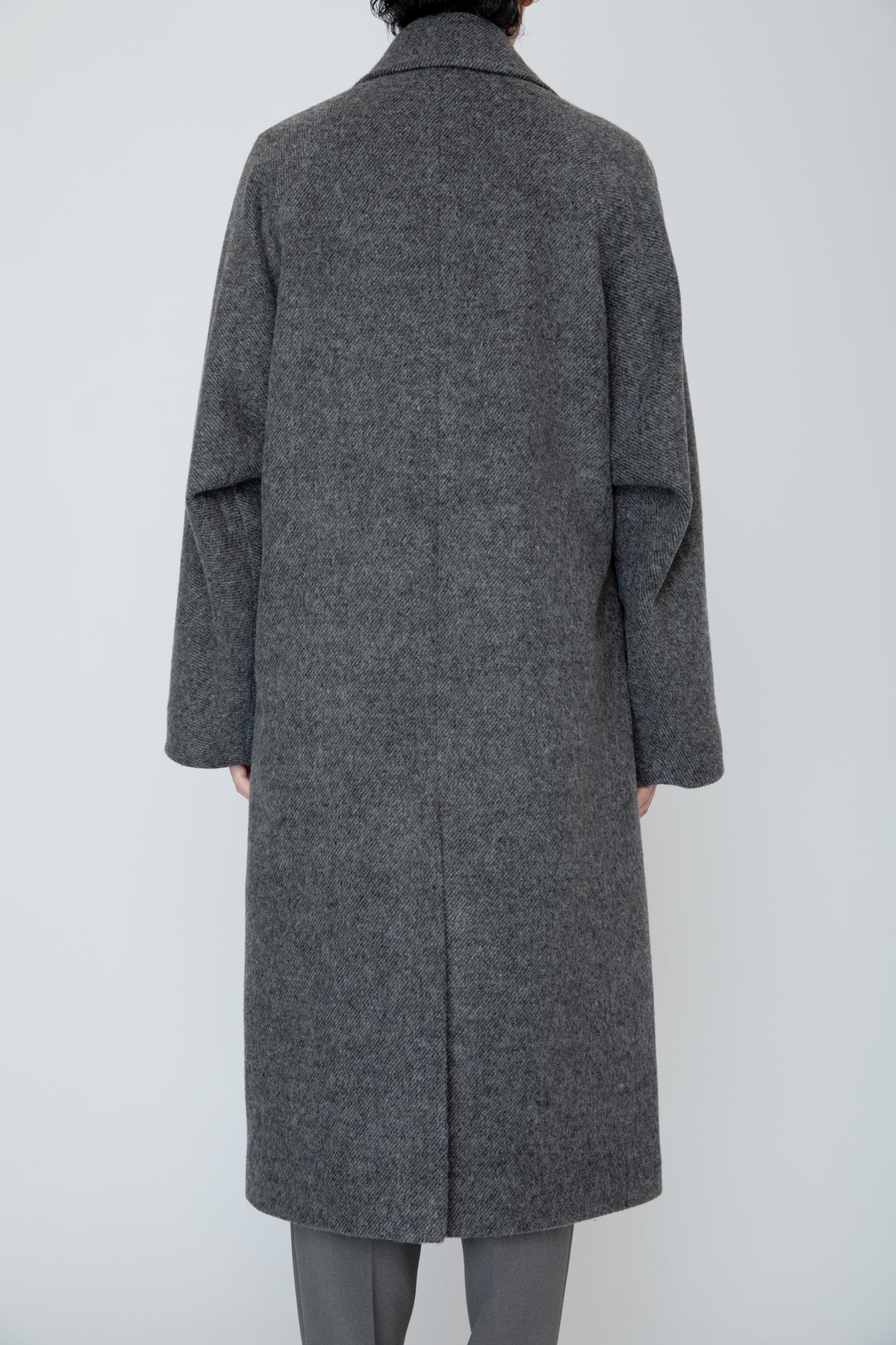 WRAP COAT / TOP GRAY