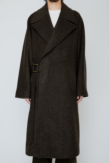WRAP COAT / MOSS