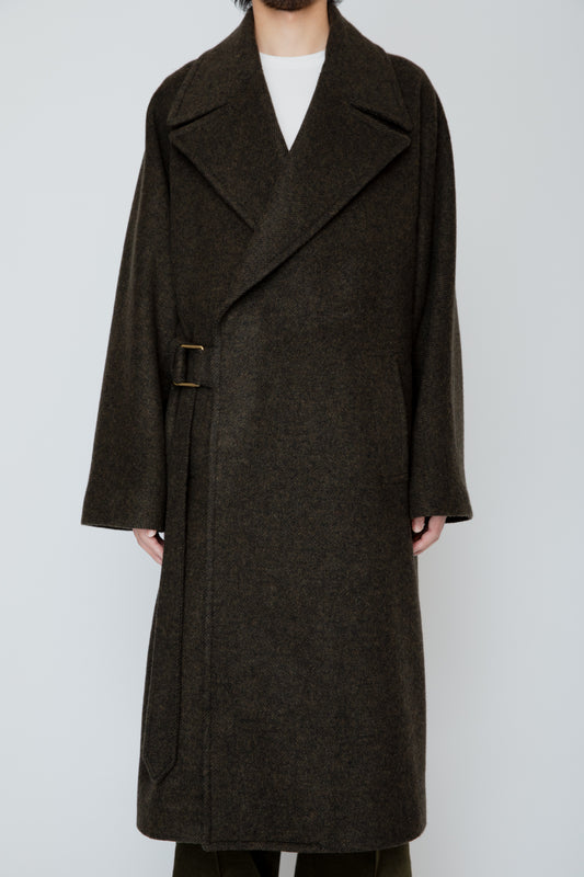 WRAP COAT / MOSS