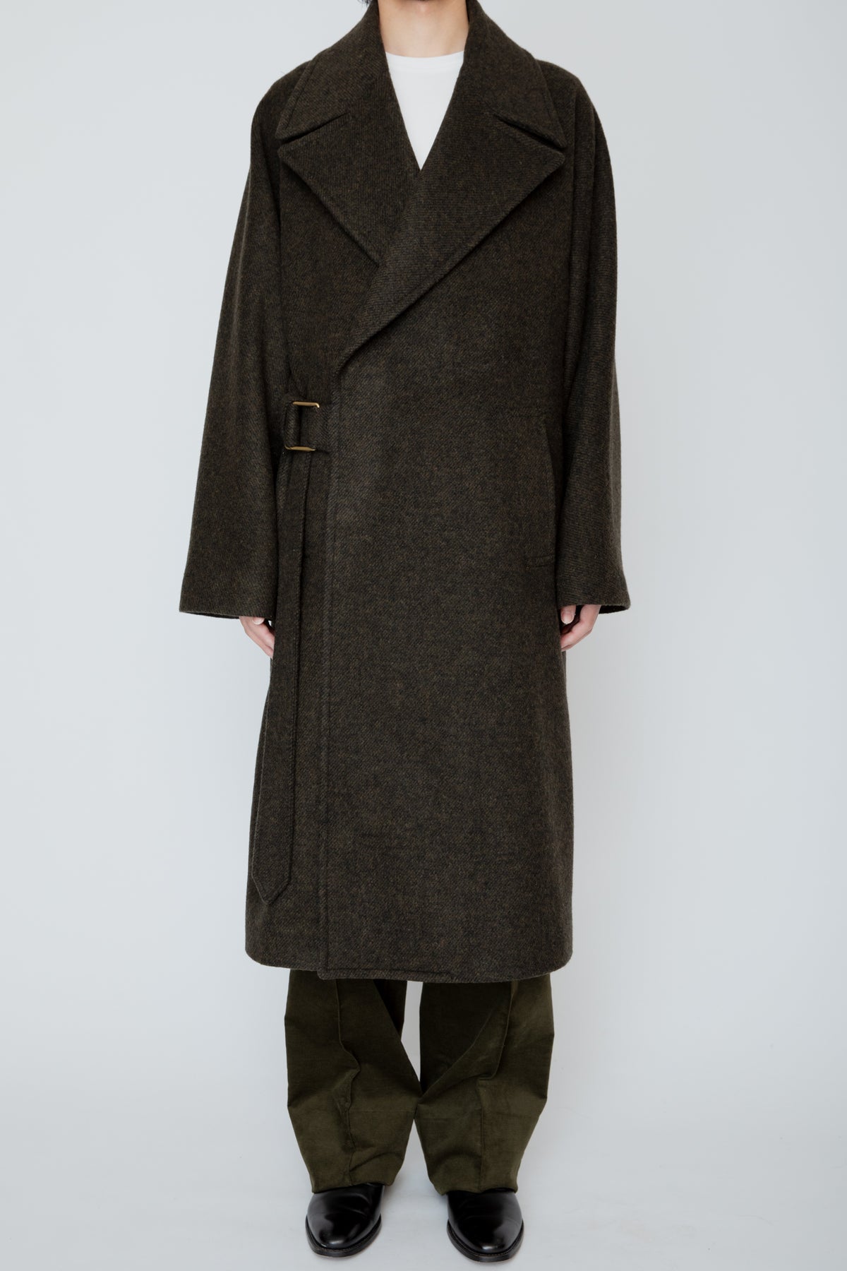 WRAP COAT / MOSS