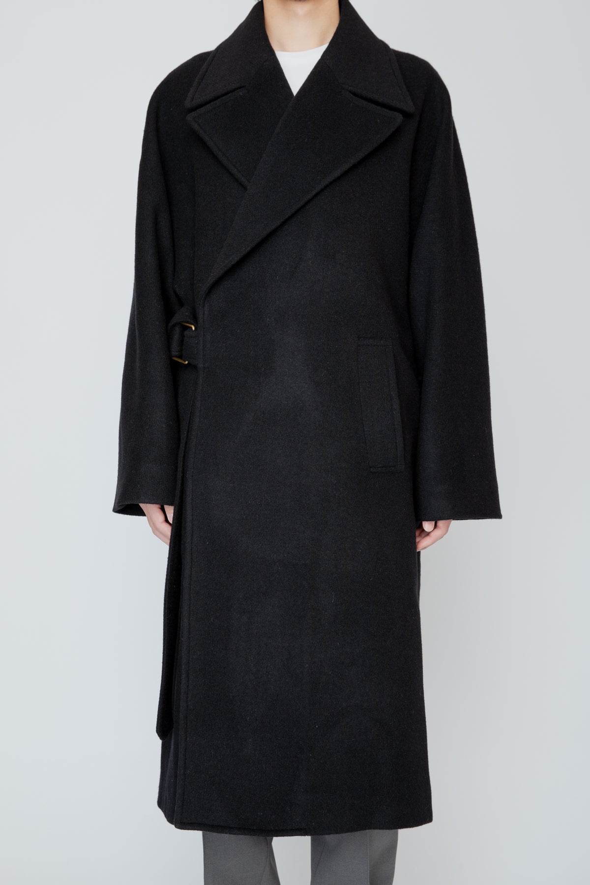 WRAP COAT / BLACK