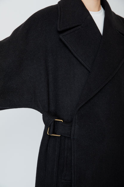 WRAP COAT / BLACK