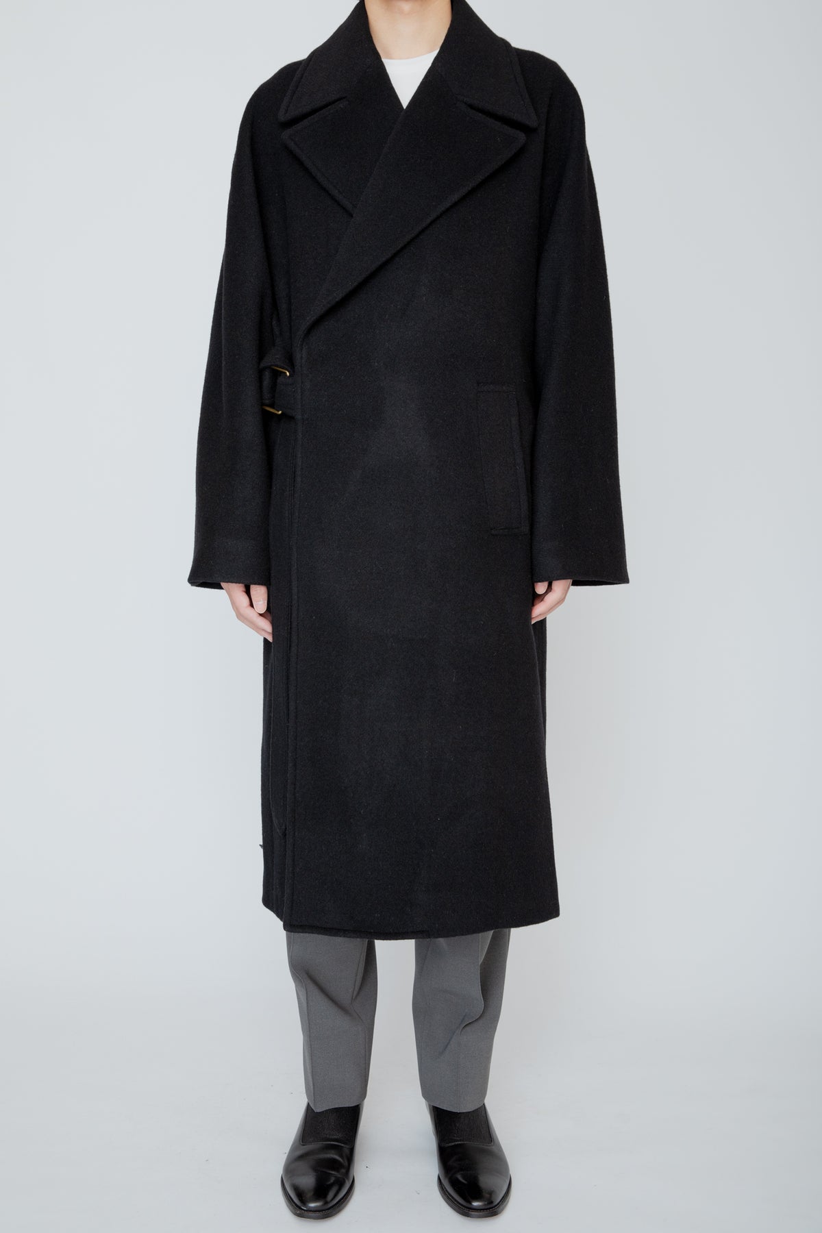 WRAP COAT / BLACK