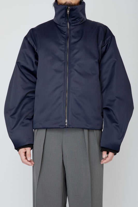 PLEATED PUFF JACKET / NAVY
