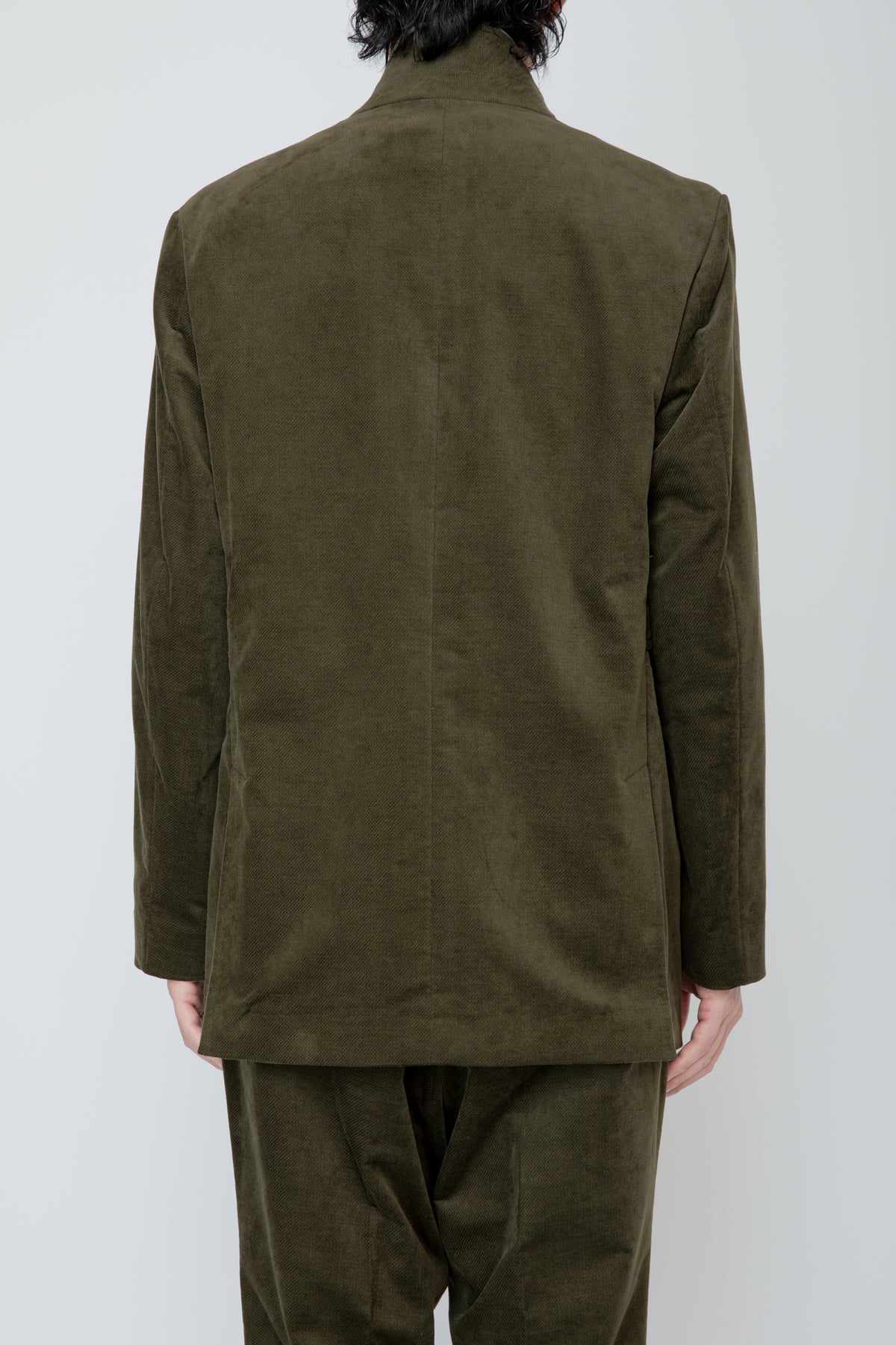 SHAWL COLLAR BELTED JACKET / KHAKI