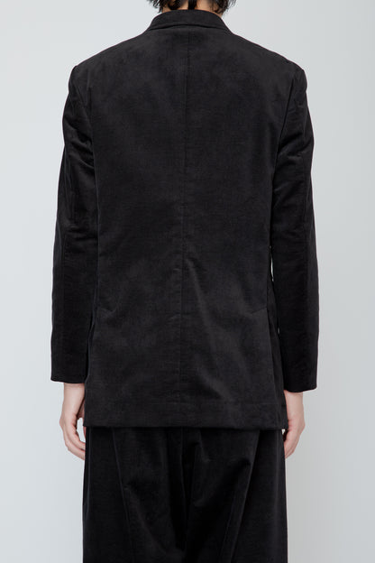 DOUBLE BREASTED SHORT JACKET / BLACK