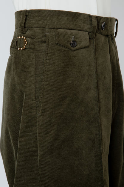 NO-TUCK HAKAMA TROUSERS / KHAKI