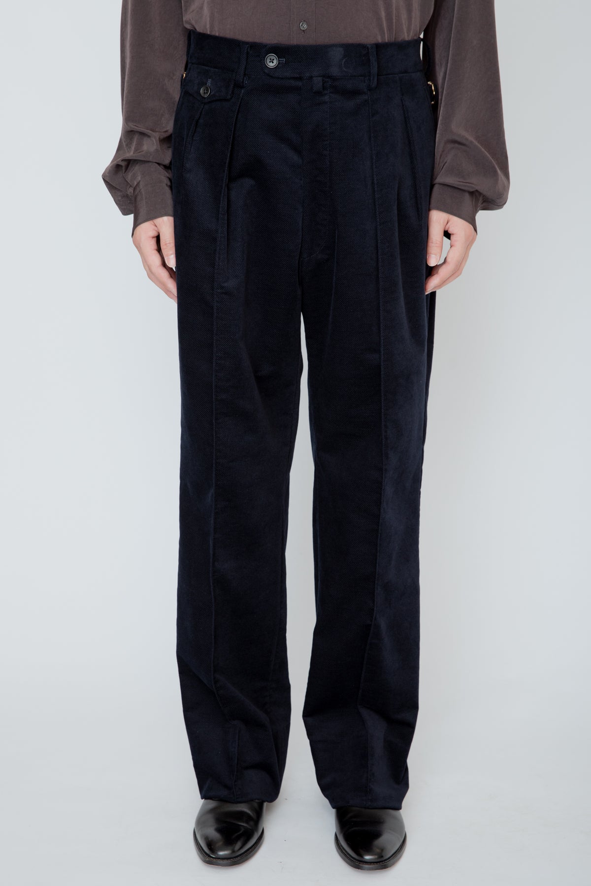 WIDE TROUSERS / NAVY