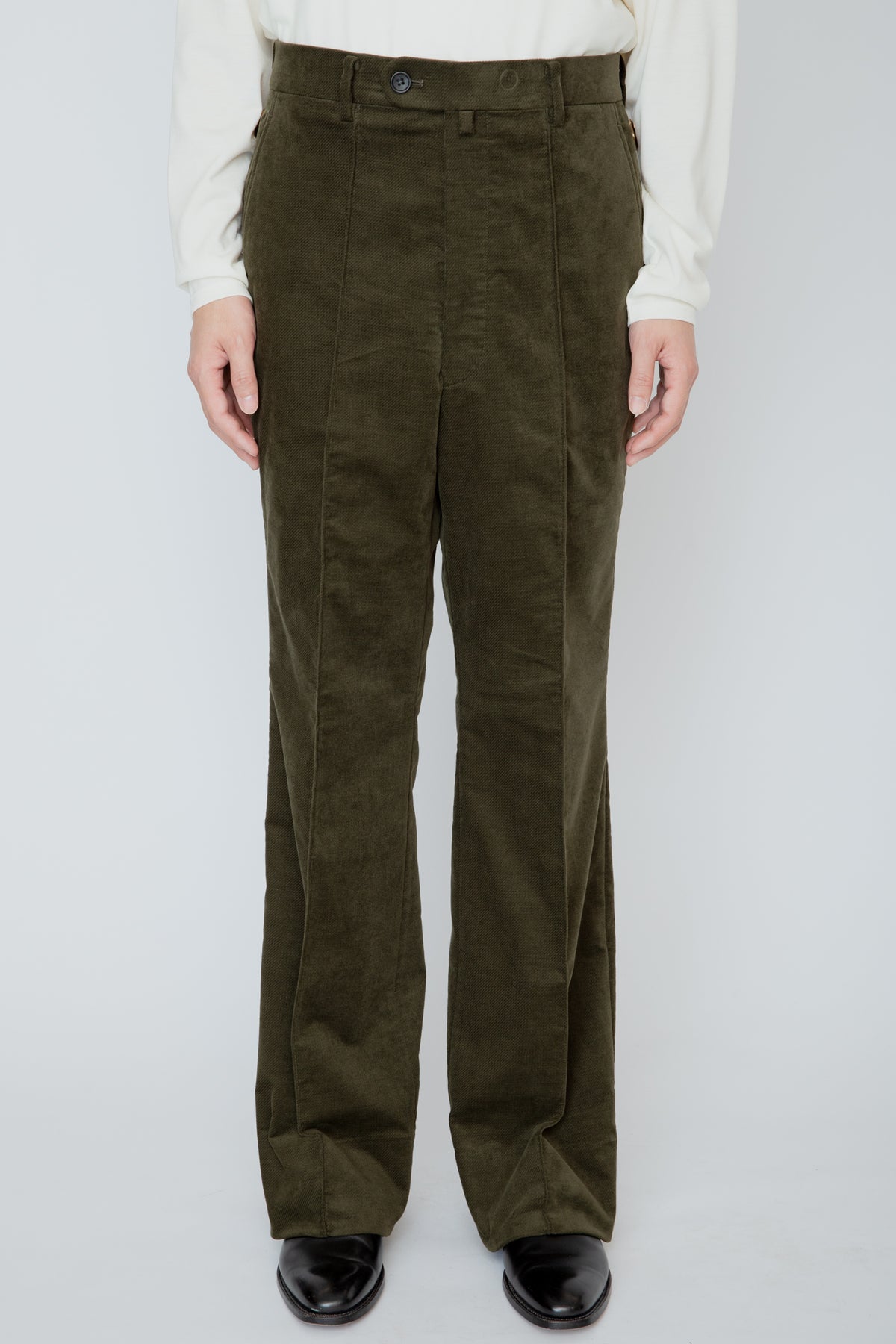 SEMI-FLARED TROUSERS / KHAKI