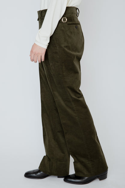 SEMI-FLARED TROUSERS / KHAKI