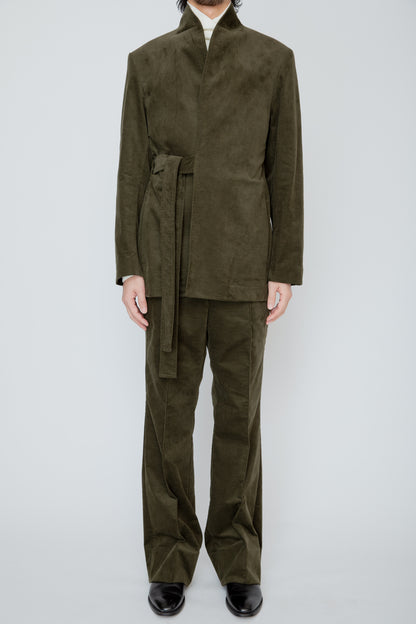 SEMI-FLARED TROUSERS / KHAKI