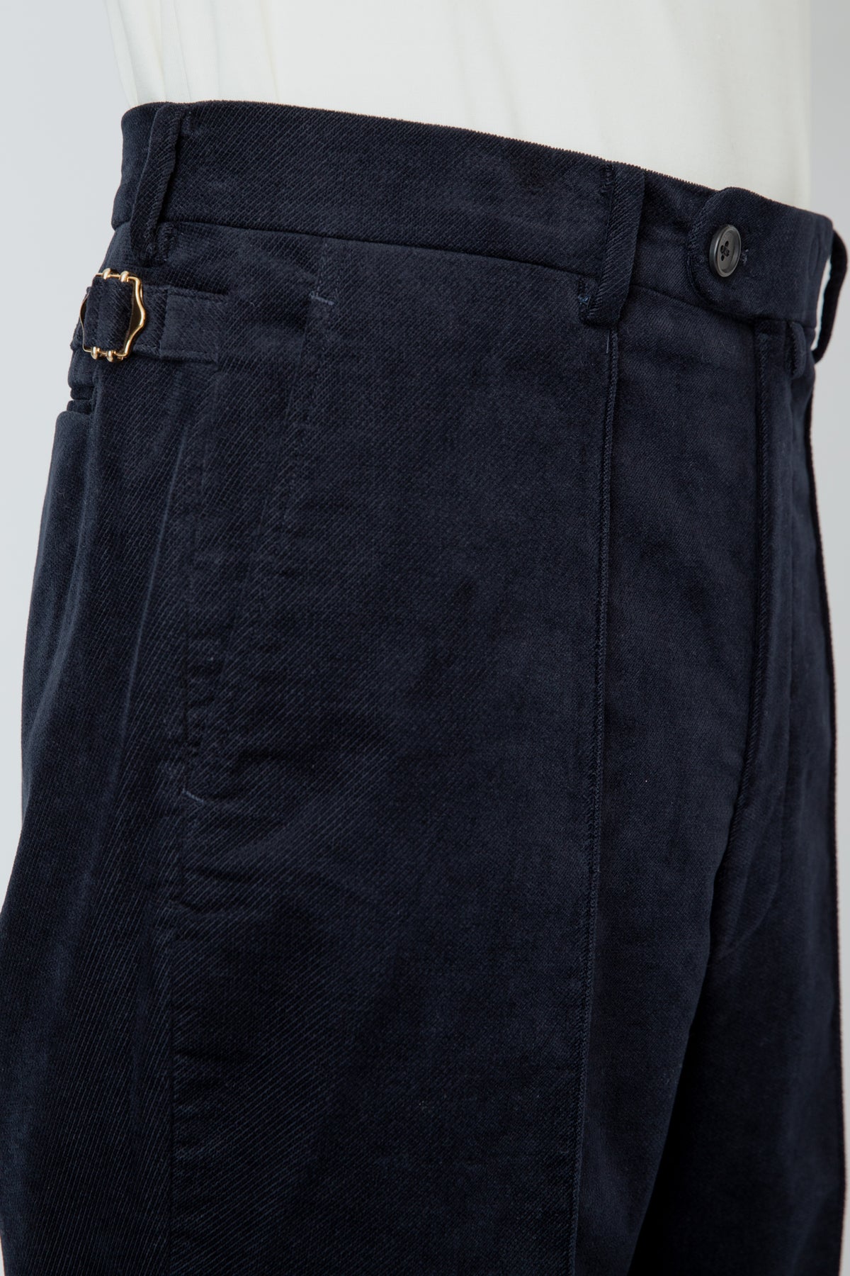 SEMI-FLARED TROUSERS / NAVY