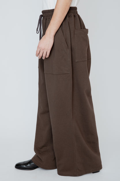 HAKAMA SWEATPANTS / BROWN