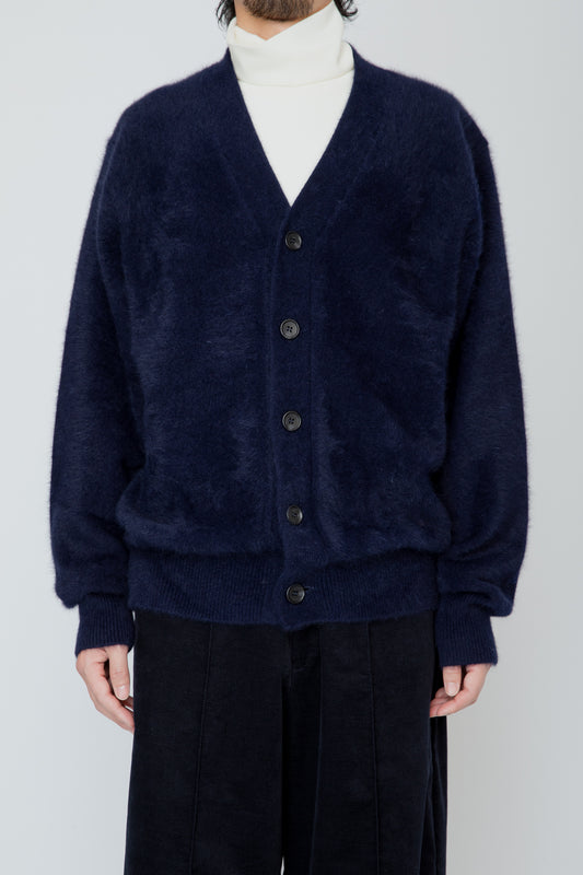 FOX CASHMERE CARDIGAN / NAVY