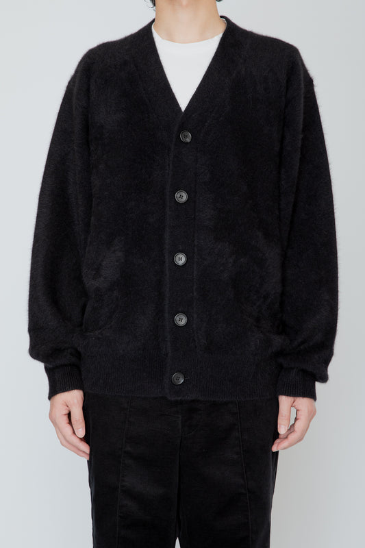 FOX CASHMERE CARDIGAN / BLACK