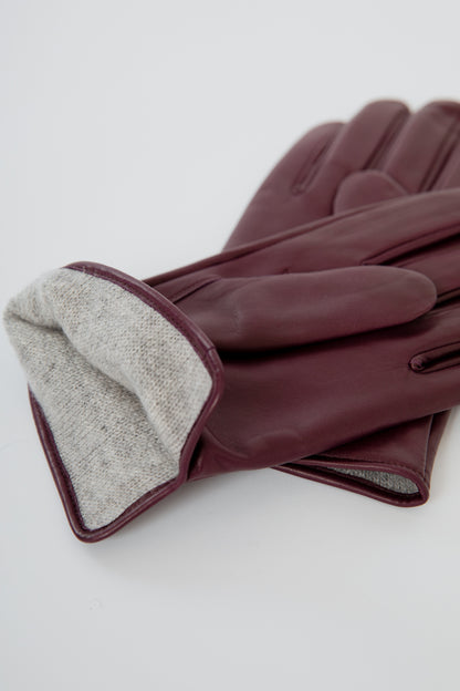 LEATHER GLOVE / PURPLE