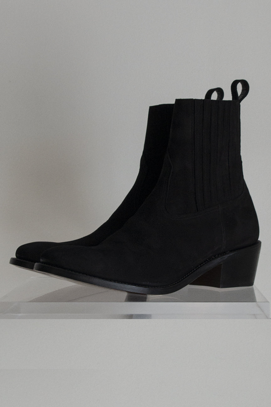 ANKLE BOOTS/BLACK(NUBUCK)